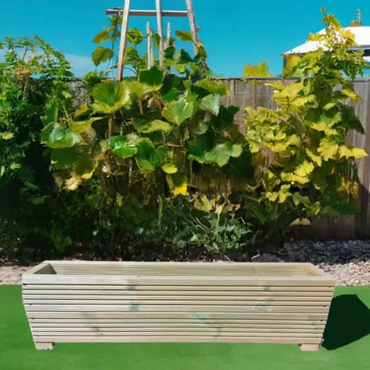 Wooden Decking Planters Double Tier 30cm High