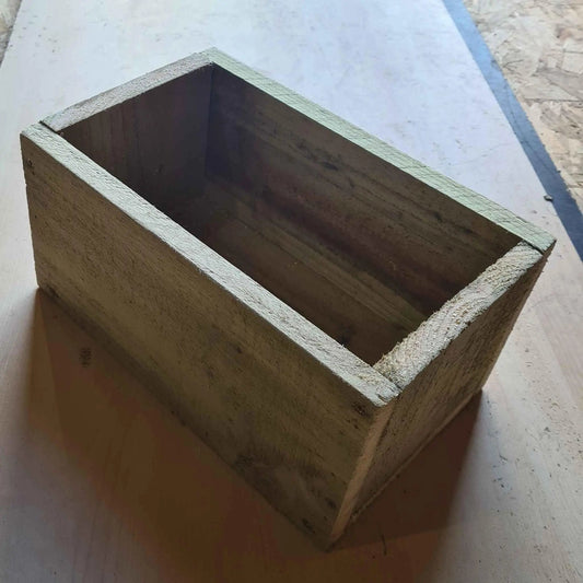 Wooden Rustic Planter Window Box no feet