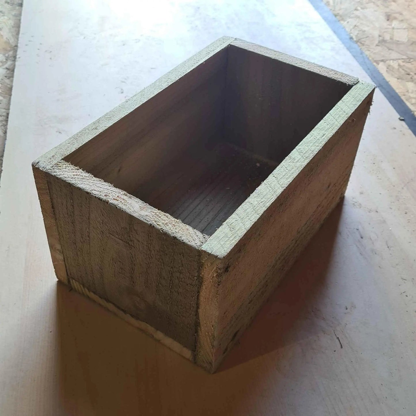 Wooden Rustic Planter Window Box no feet
