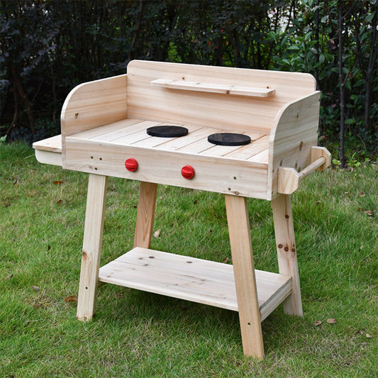 Children’s Outdoor Wooden BBQ Stand