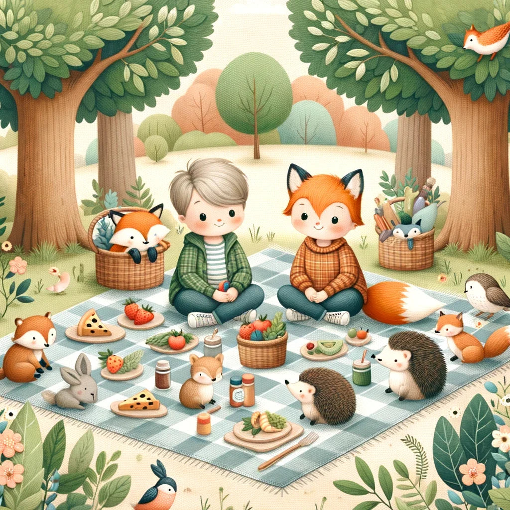 Woodland Picnic Canvas
