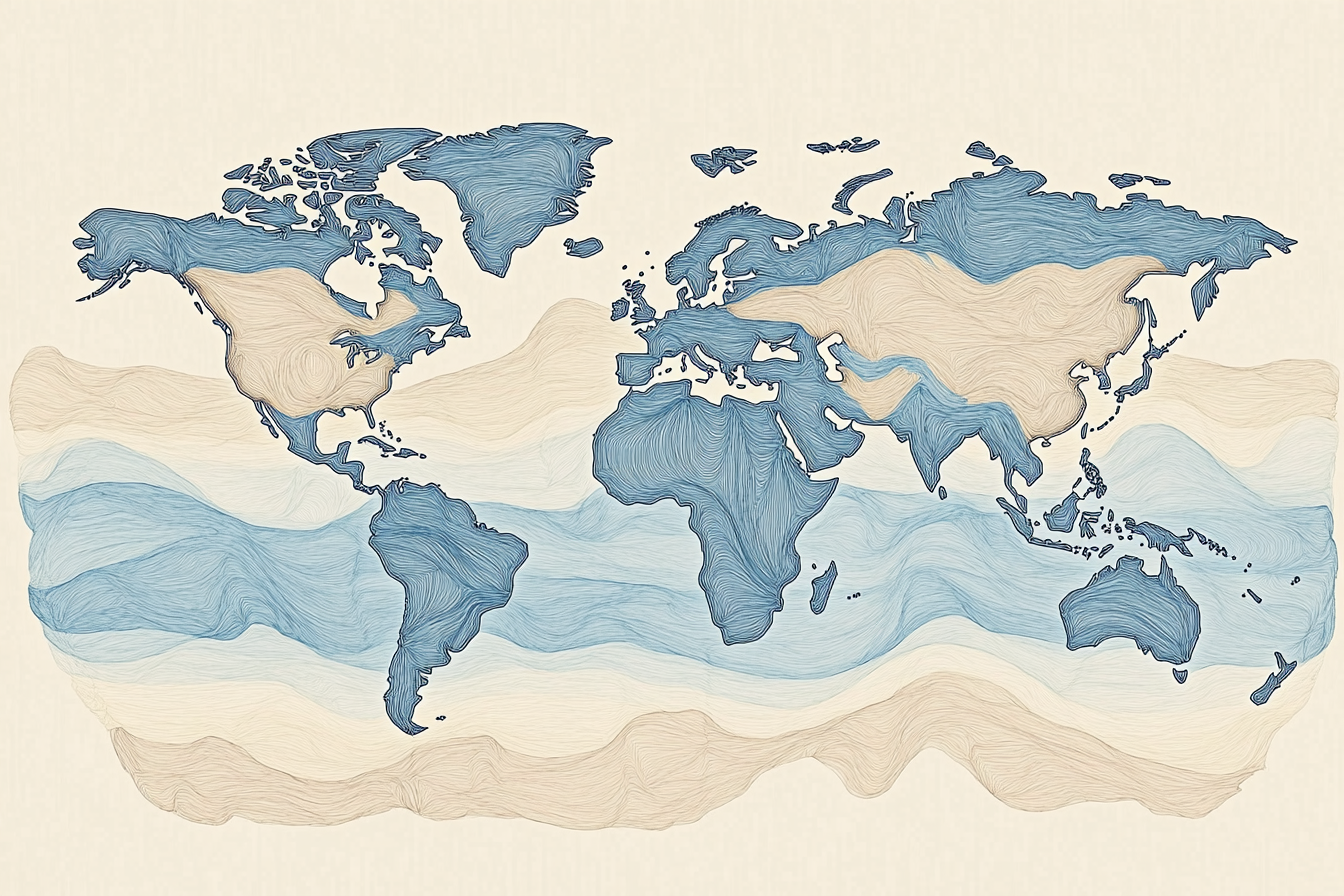 Worldly Outlines Blanket