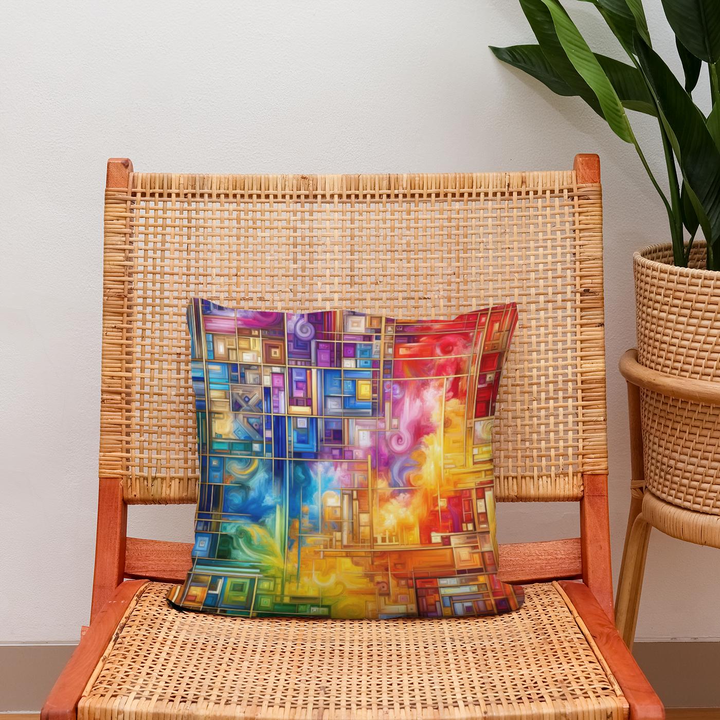 Harmony in Chaos Cotton Cushion