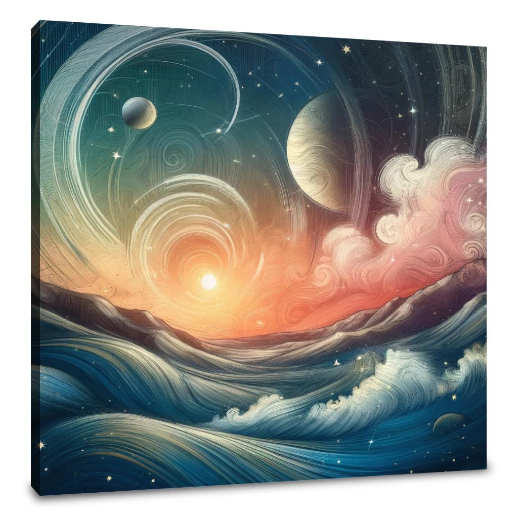 Cosmic Sketch Canvas