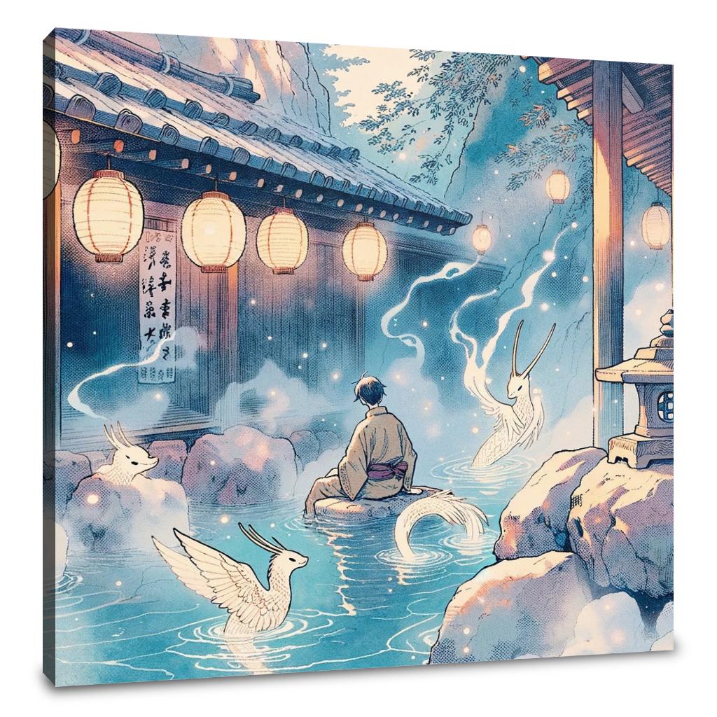 Mystic Onsen Whispers Canvas