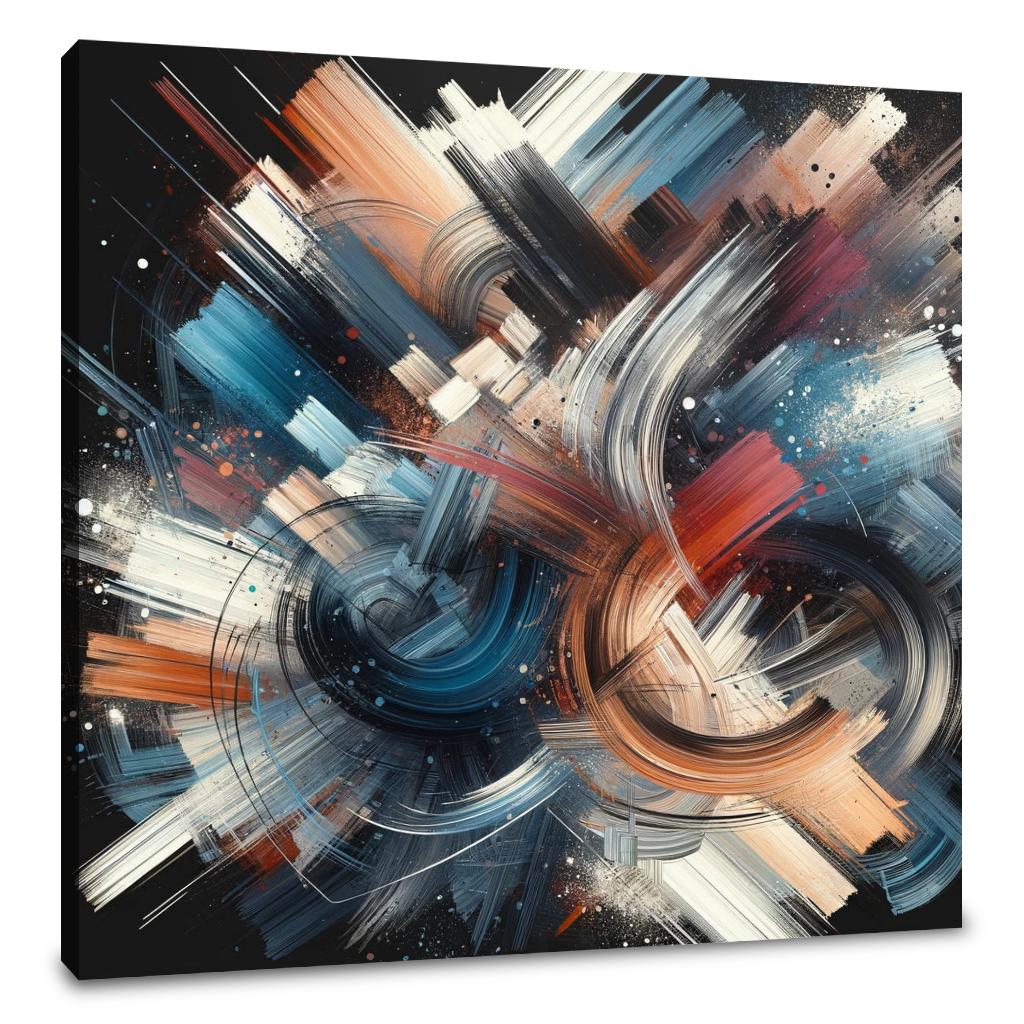Vivid Brushwork Tapestry Canvas
