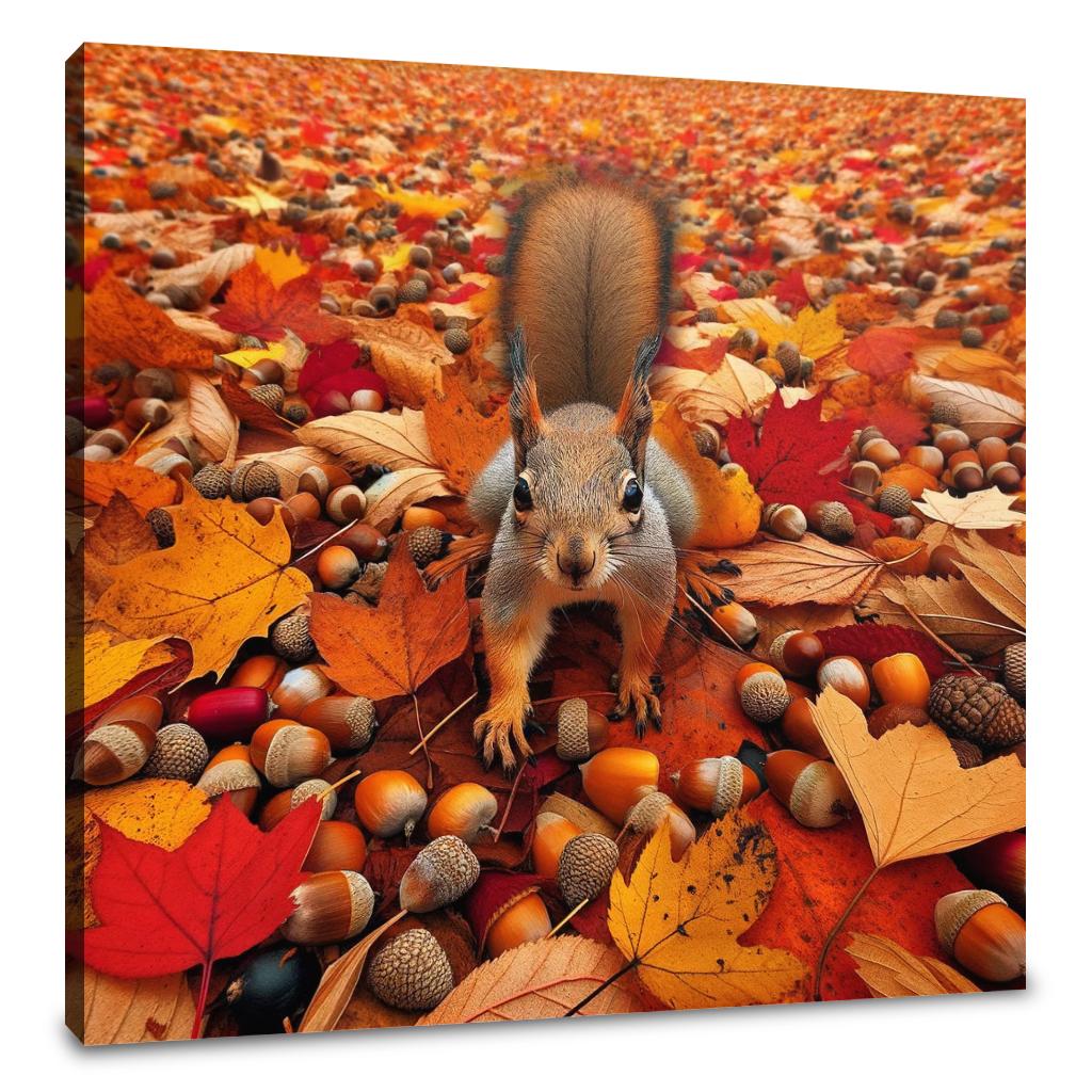 Autumn Forager Canvas