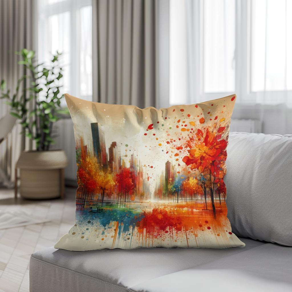 Autumn Park Harmony Cotton Cushion