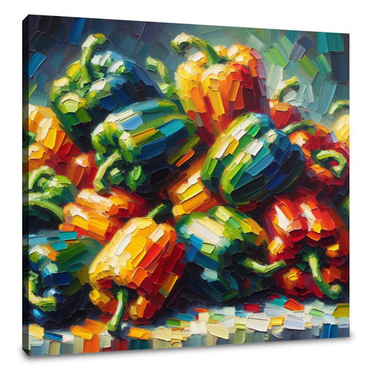 Post-Impressionist Pepper Party Canvas