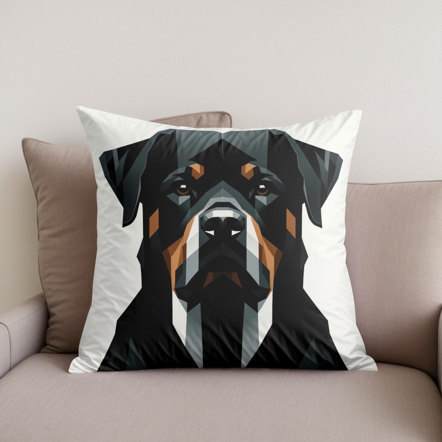 Rottweiler's Realm Cotton Cushion