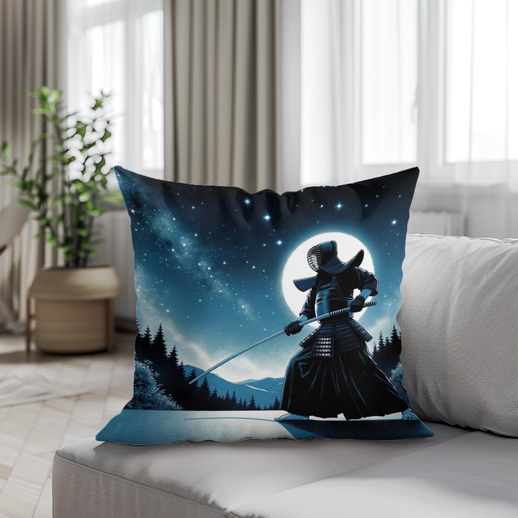Kendo Under Starlight Cotton Cushion