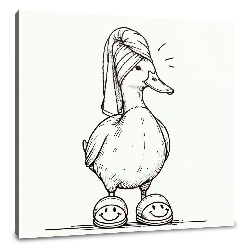 Duck's Spa Day Canvas