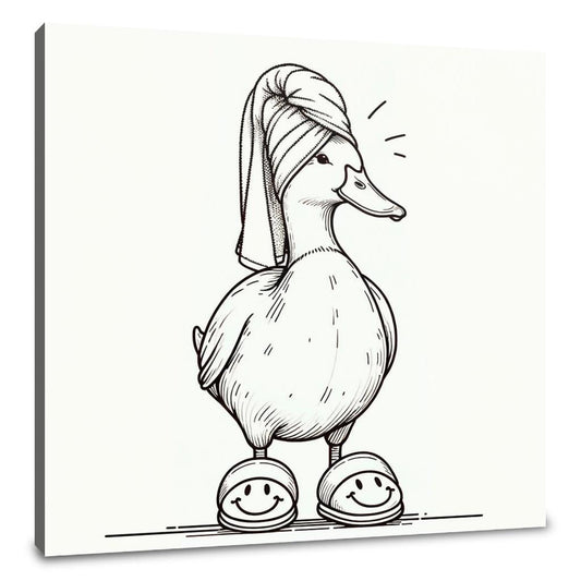 Duck's Spa Day Canvas