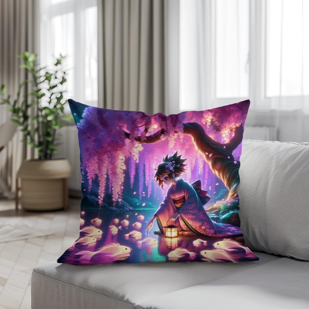 Enchanted Sakura Serenity Cotton Cushion
