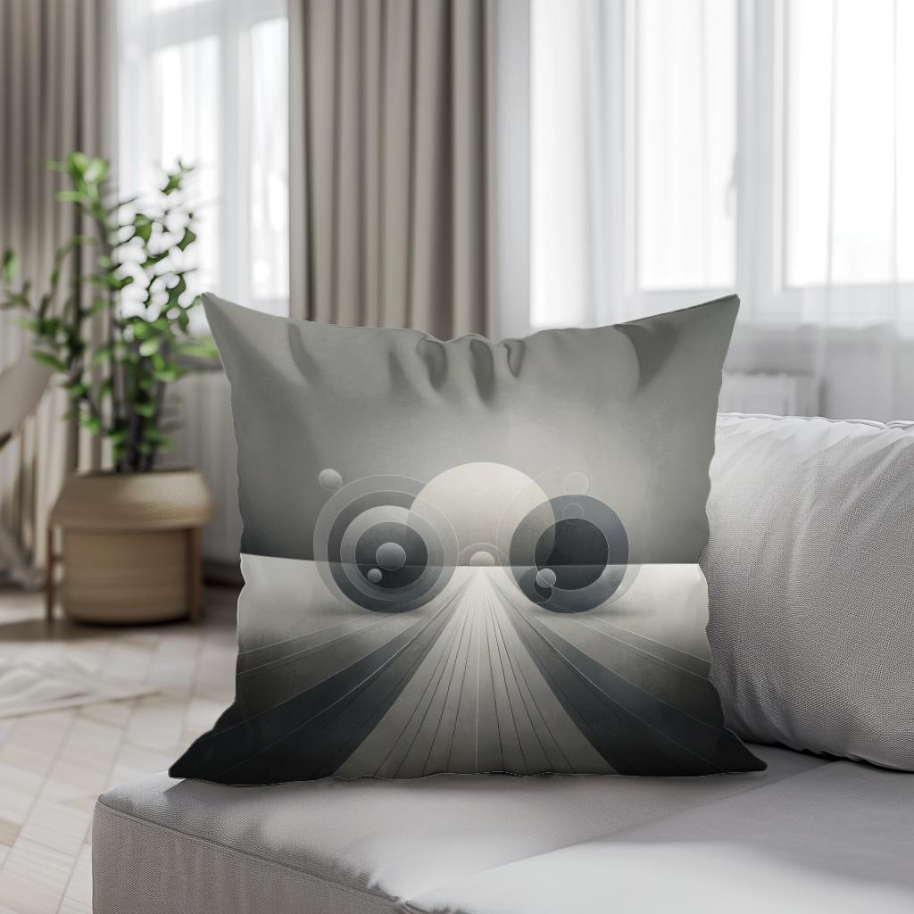 Grey Harmony Cotton Cushion