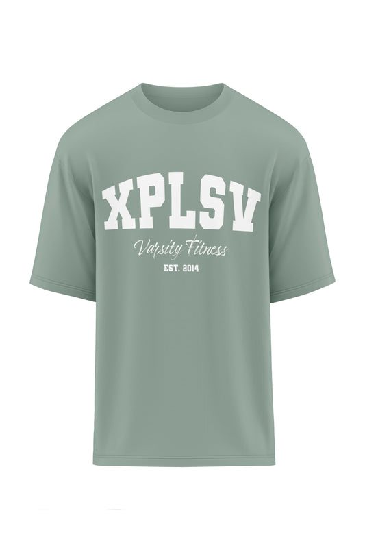 XAPE Varsity Fitness V2 Oversized Tee - Sage