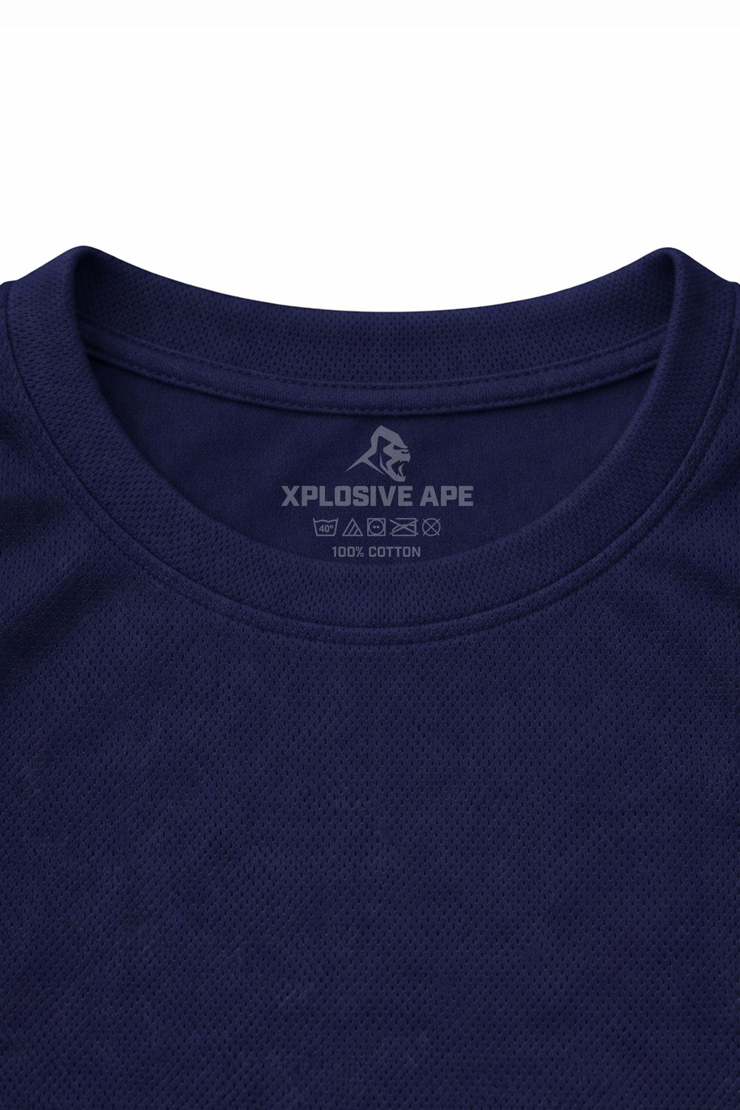 XAPE Classic Stencil Logo X Tech Tee - Navy
