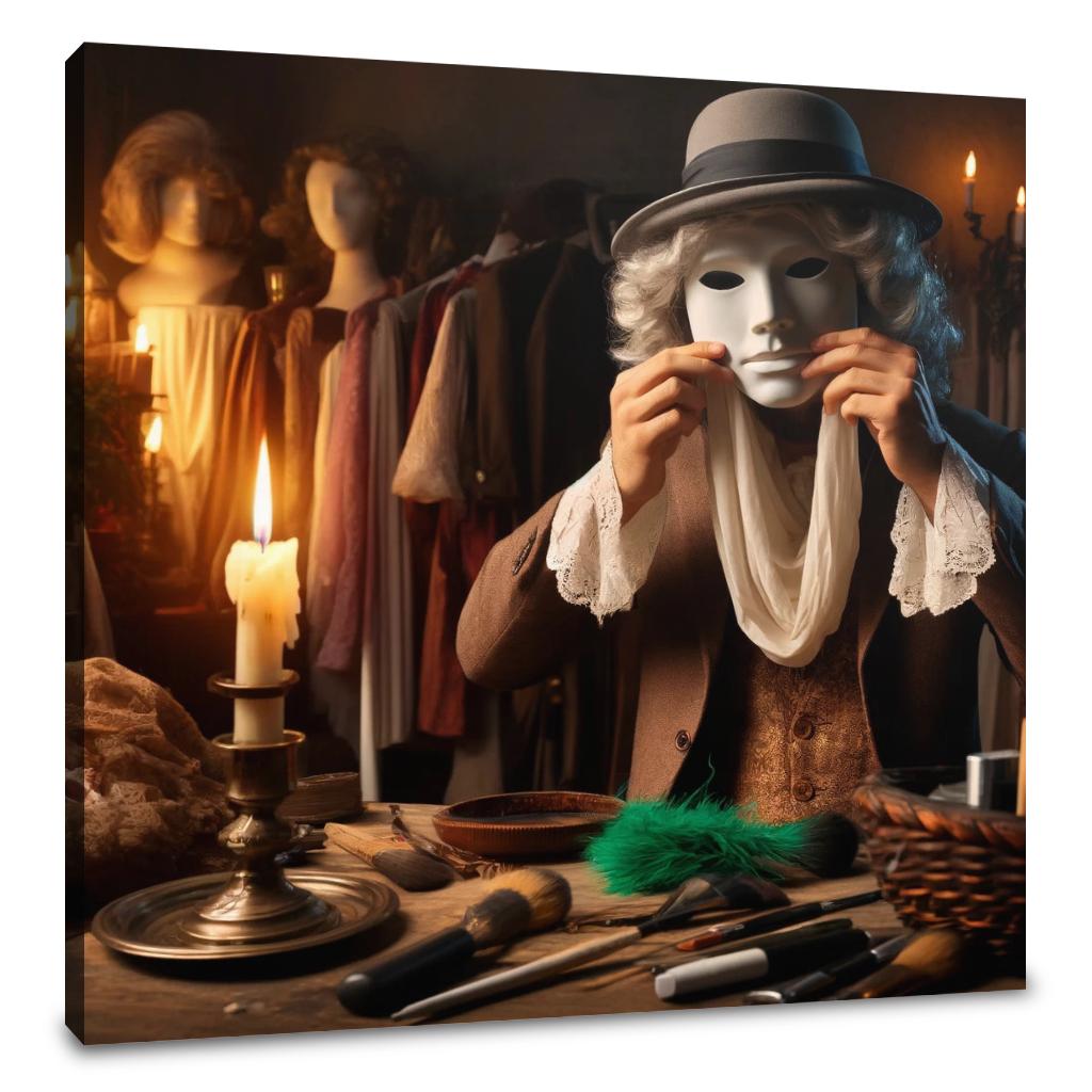 Unmasking Shadows Canvas
