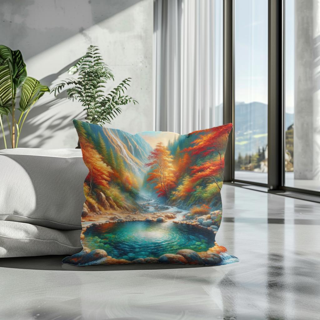 Mountain Retreat Cotton Cushion