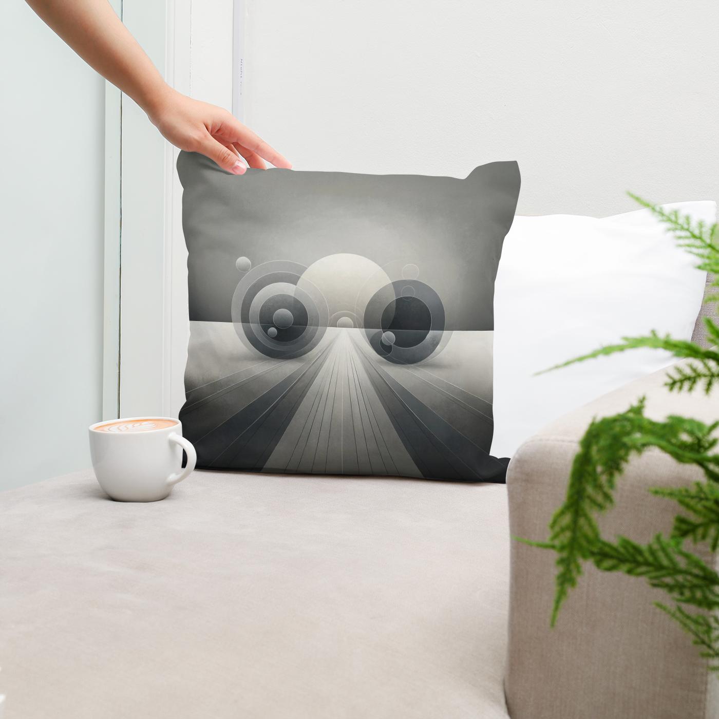 Grey Harmony Cotton Cushion