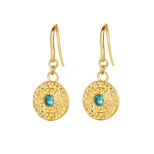 Laura Ashley Fashion Leaf Border Earrings
