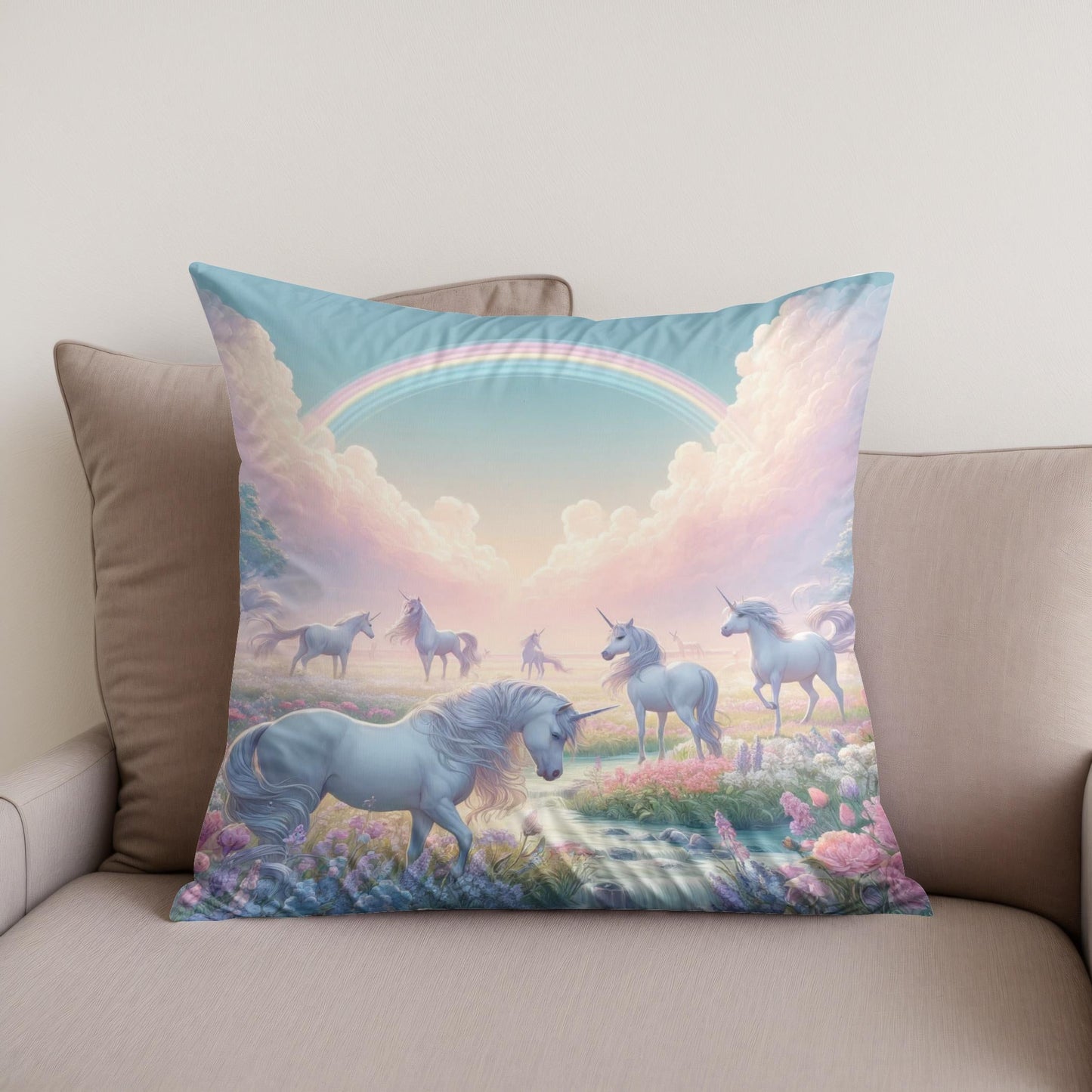 Unicorn Fantasy Cotton Cushion