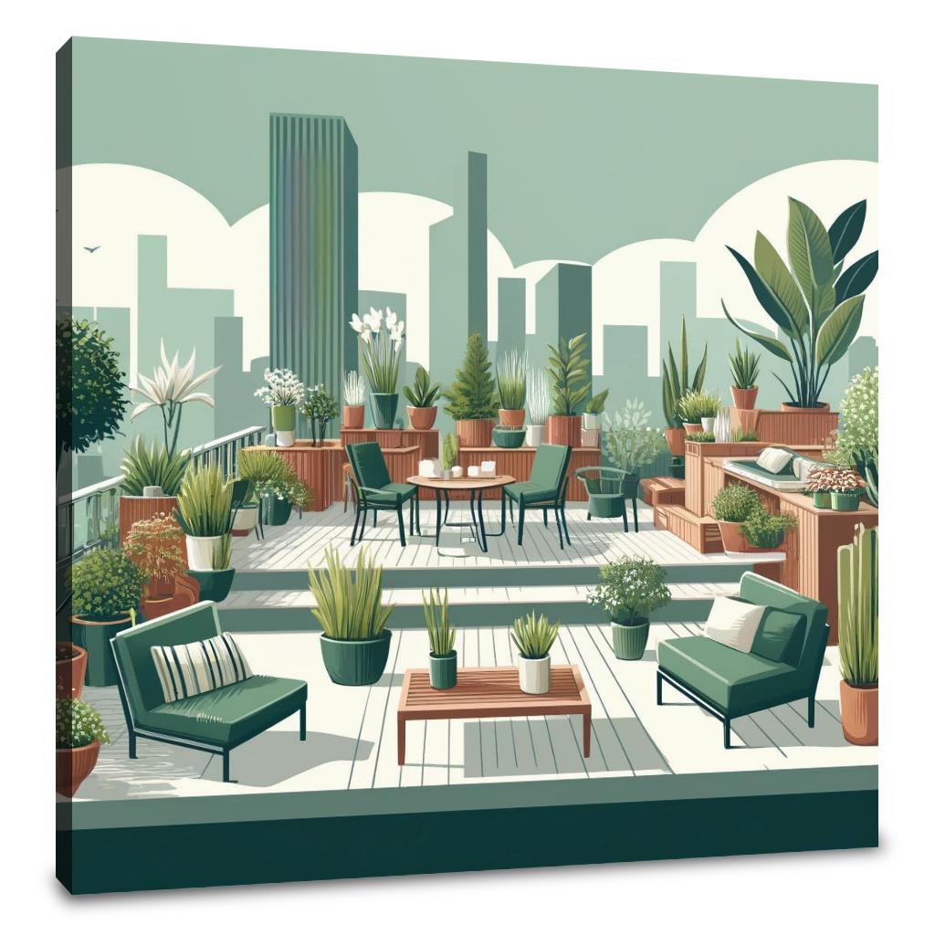 Rooftop Retreat Canvas