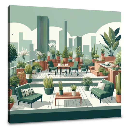 Rooftop Retreat Canvas