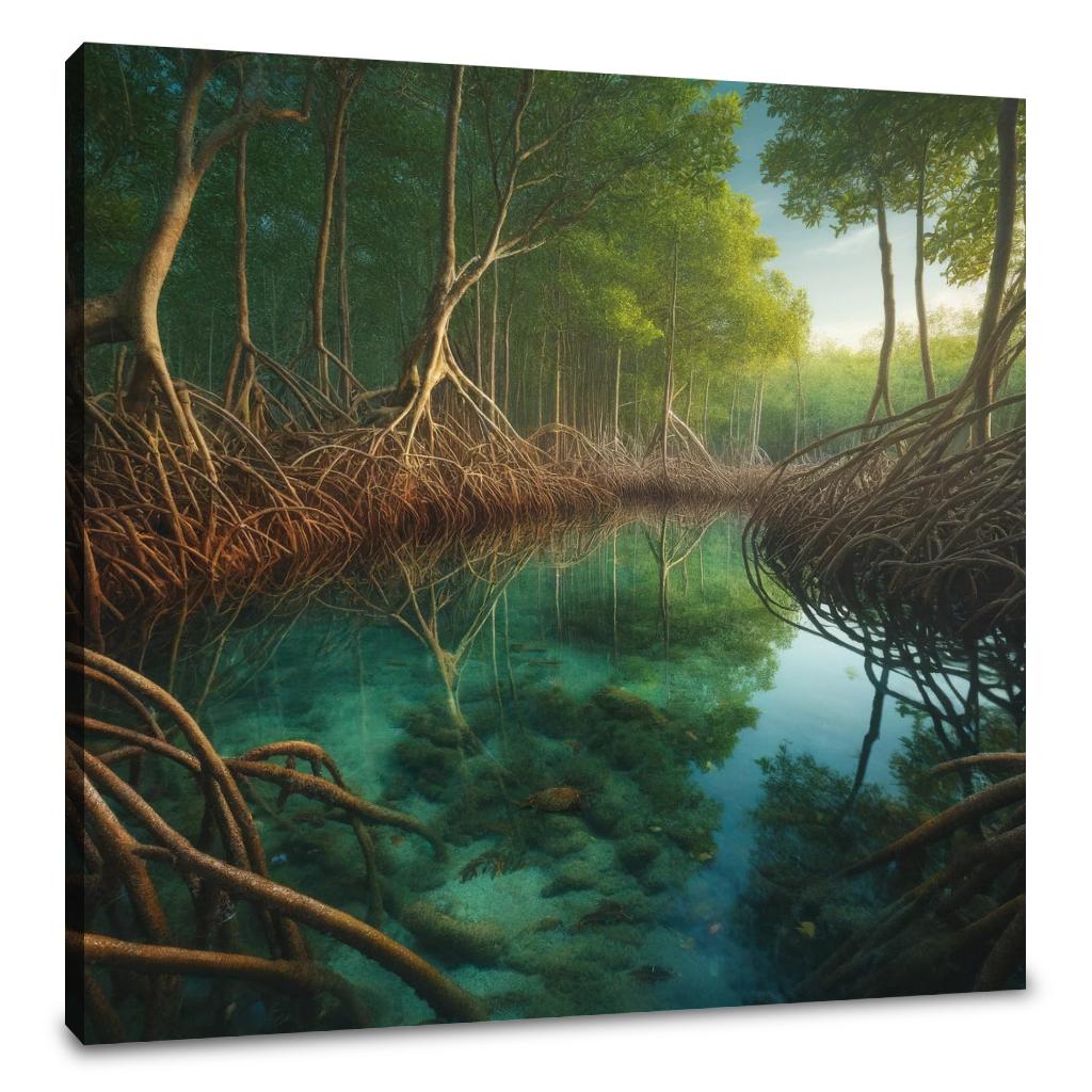 Serene Mangrove Canvas