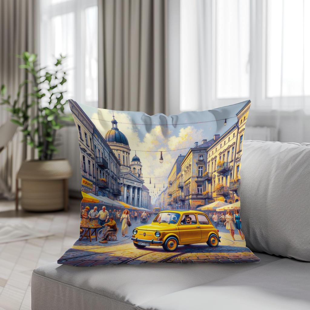 Sunshine Stroll Cotton Cushion