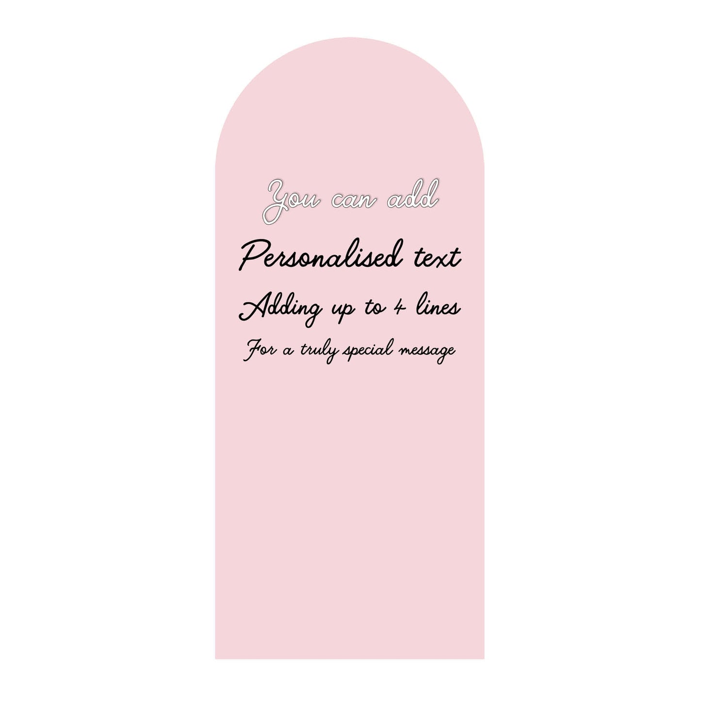 XQ002 Blush Pink Sailboard Cardboard Cut Out Height 185cm Width 80cm