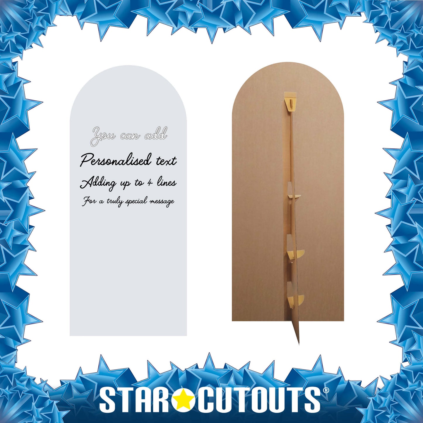 XQ006 Silver Blue Sailboard Cardboard Cutout Height 185cm Width 80cm