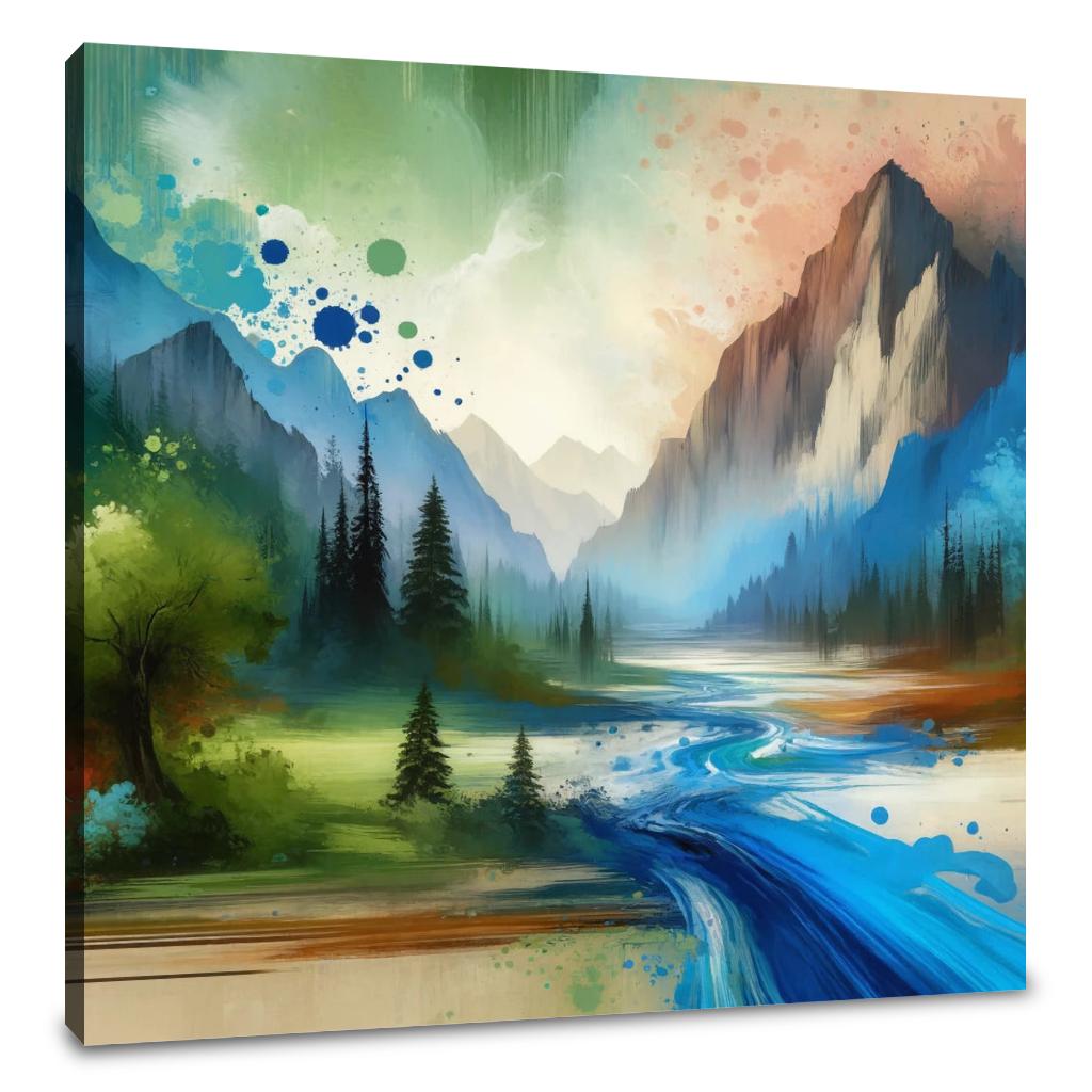 Tranquil Mountain Canvas