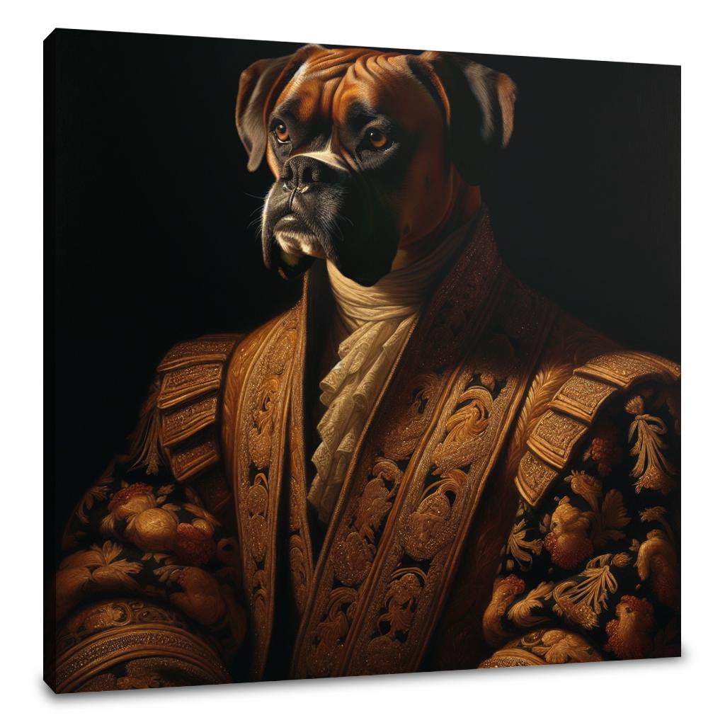Regal Boxer Nostalgia Canvas