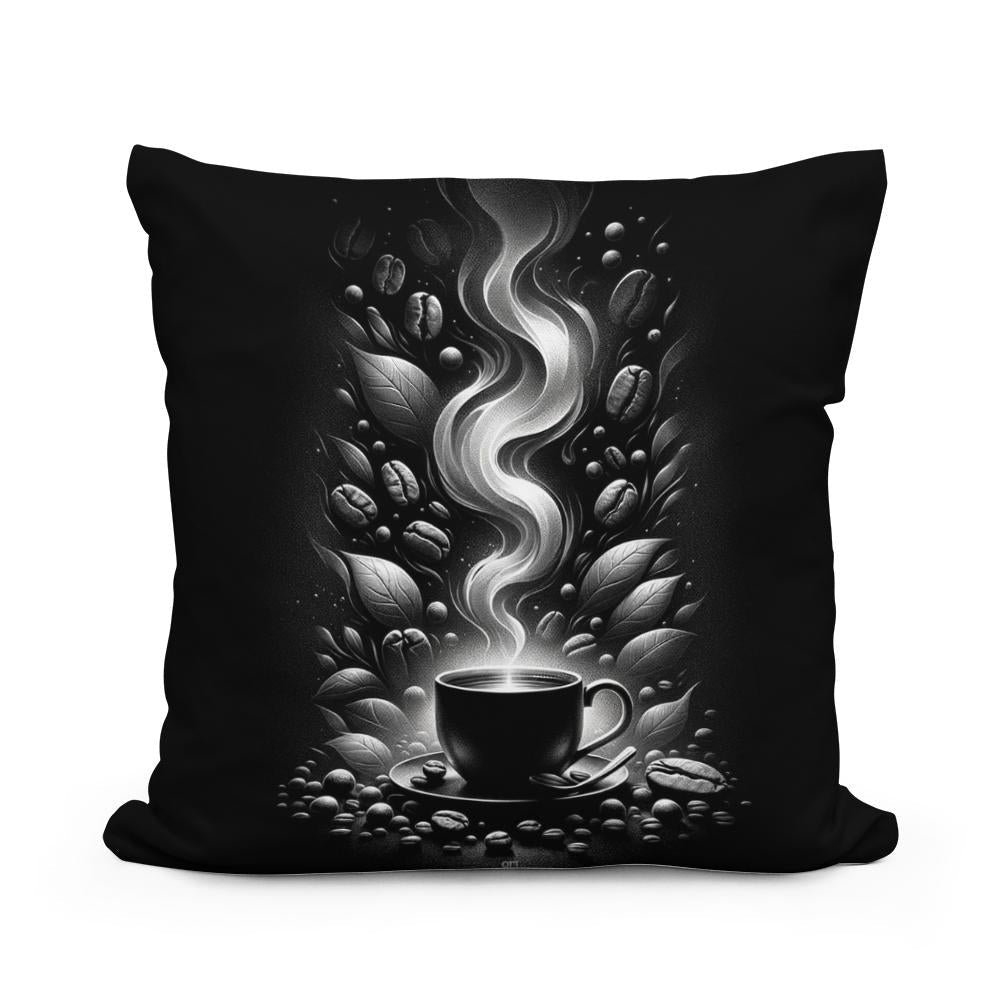 Steamy Mornings: Silver Aroma Cotton Cushion