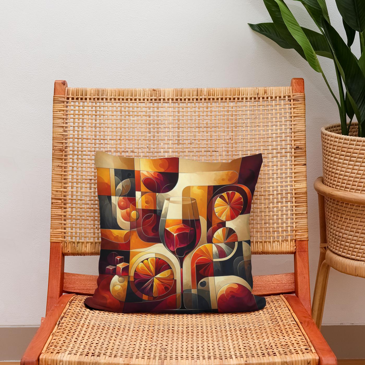 Aperitif Abstract Cotton Cushion
