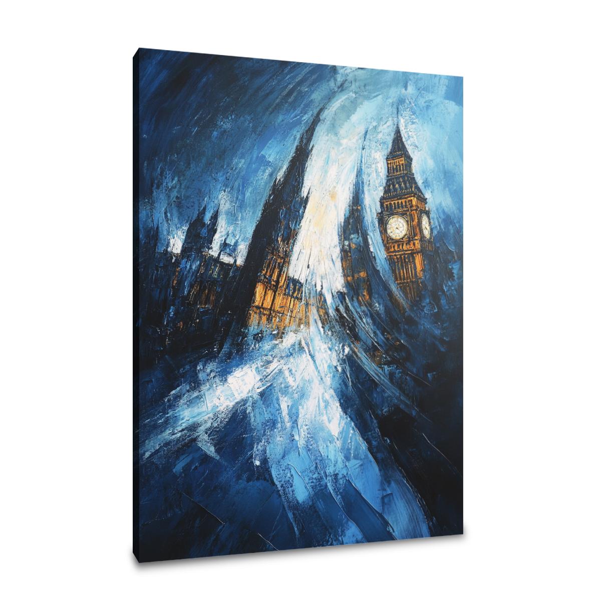 Nostalgic Parliament Blue Canvas