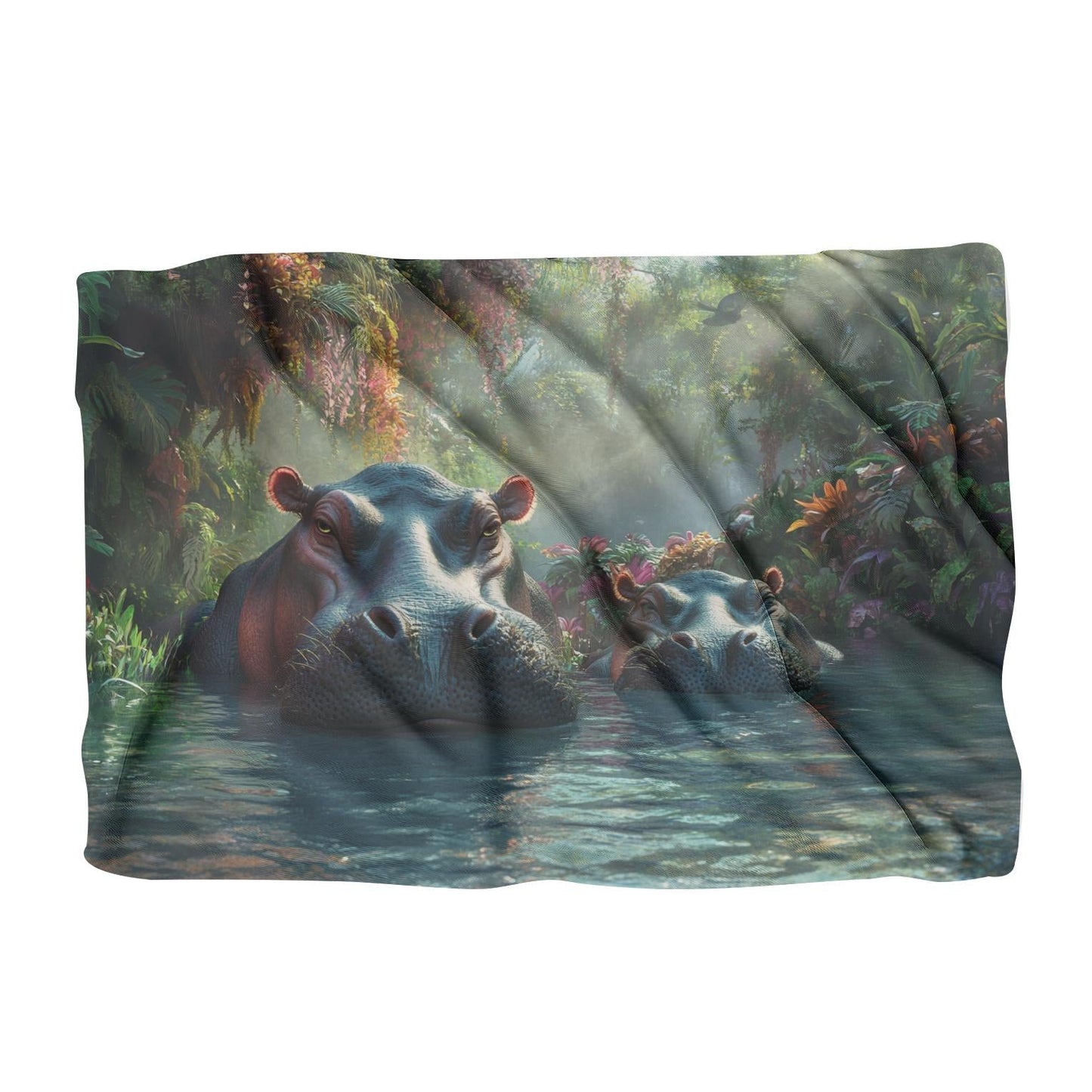 Hippo Family Reverie Blanket