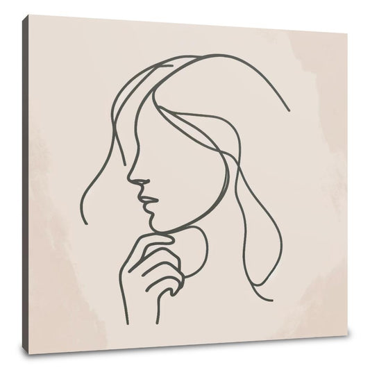 Thoughtful Contours Canvas