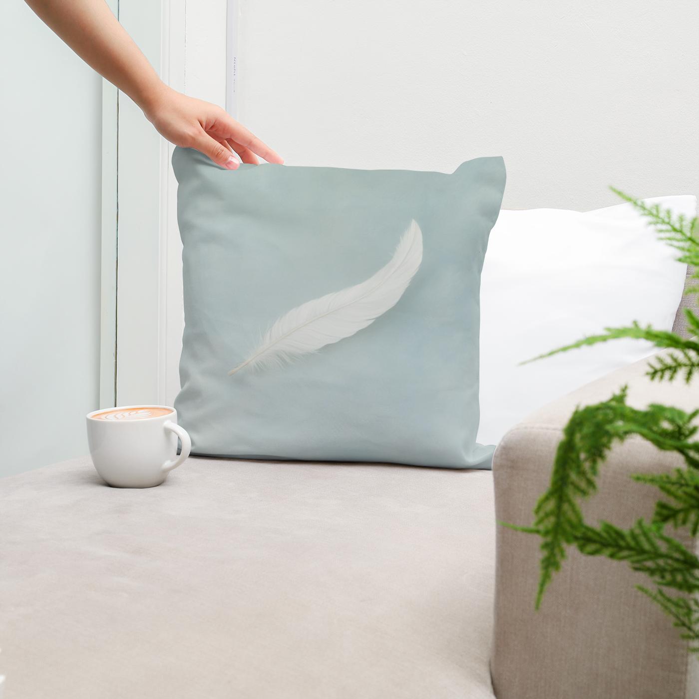 Whispering Feather Cotton Cushion