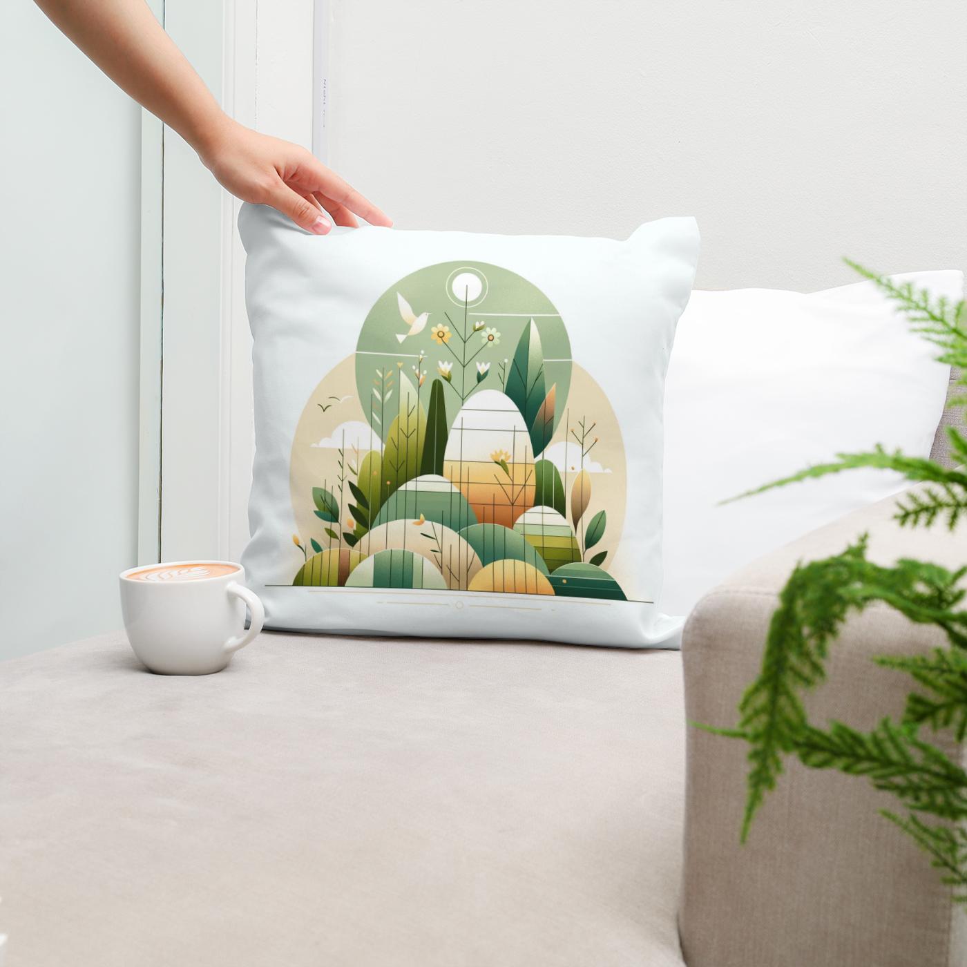 Easter Minimalist Harmony Cotton Cushion