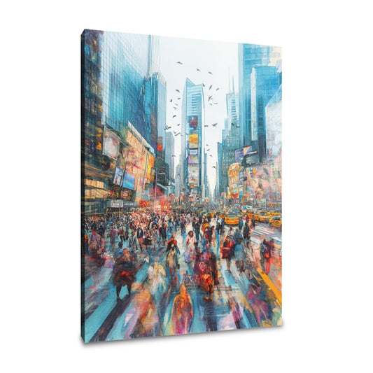Lively Urban Dreamscape Canvas