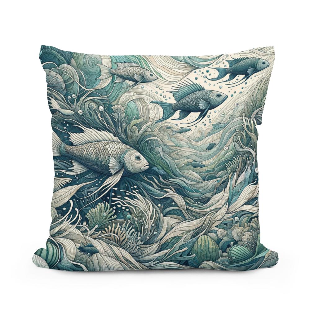 Ocean Harmony Cotton Cushion