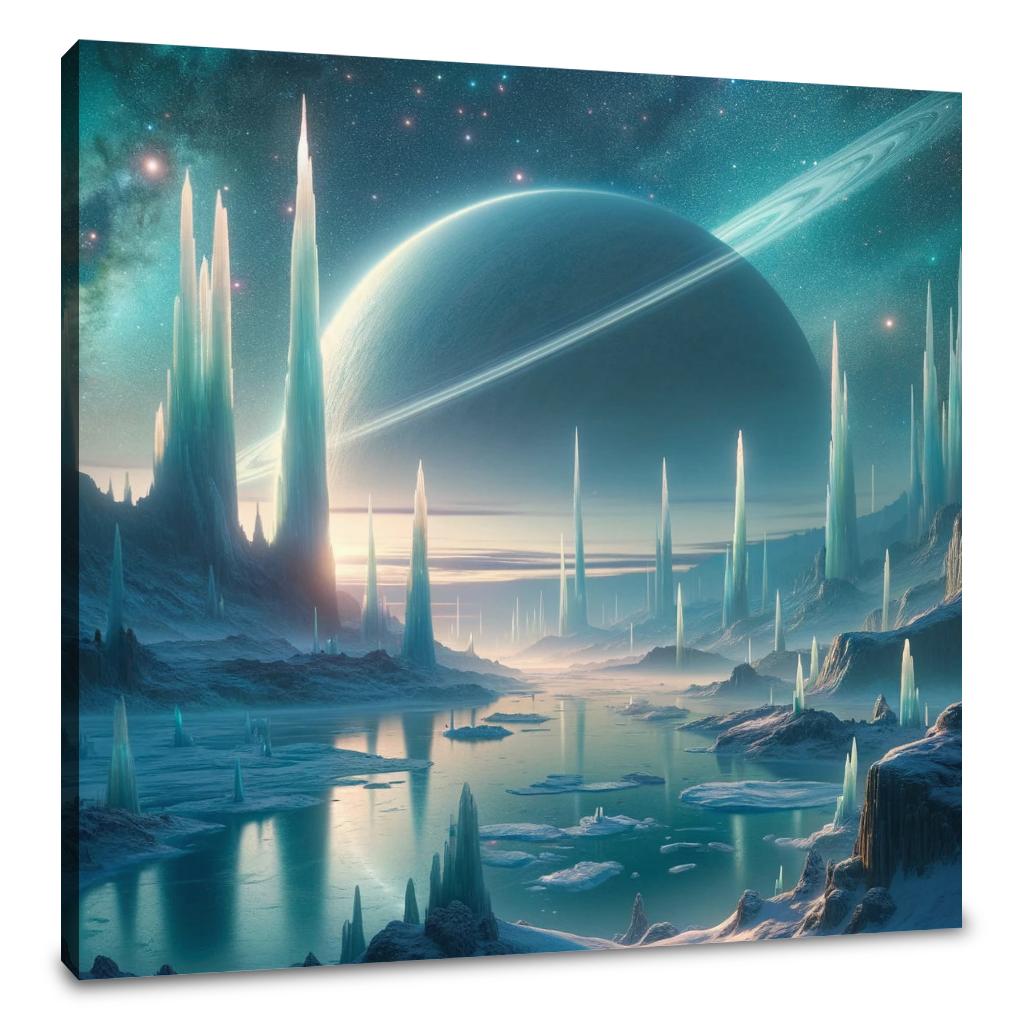Nebula Ice Spires Canvas