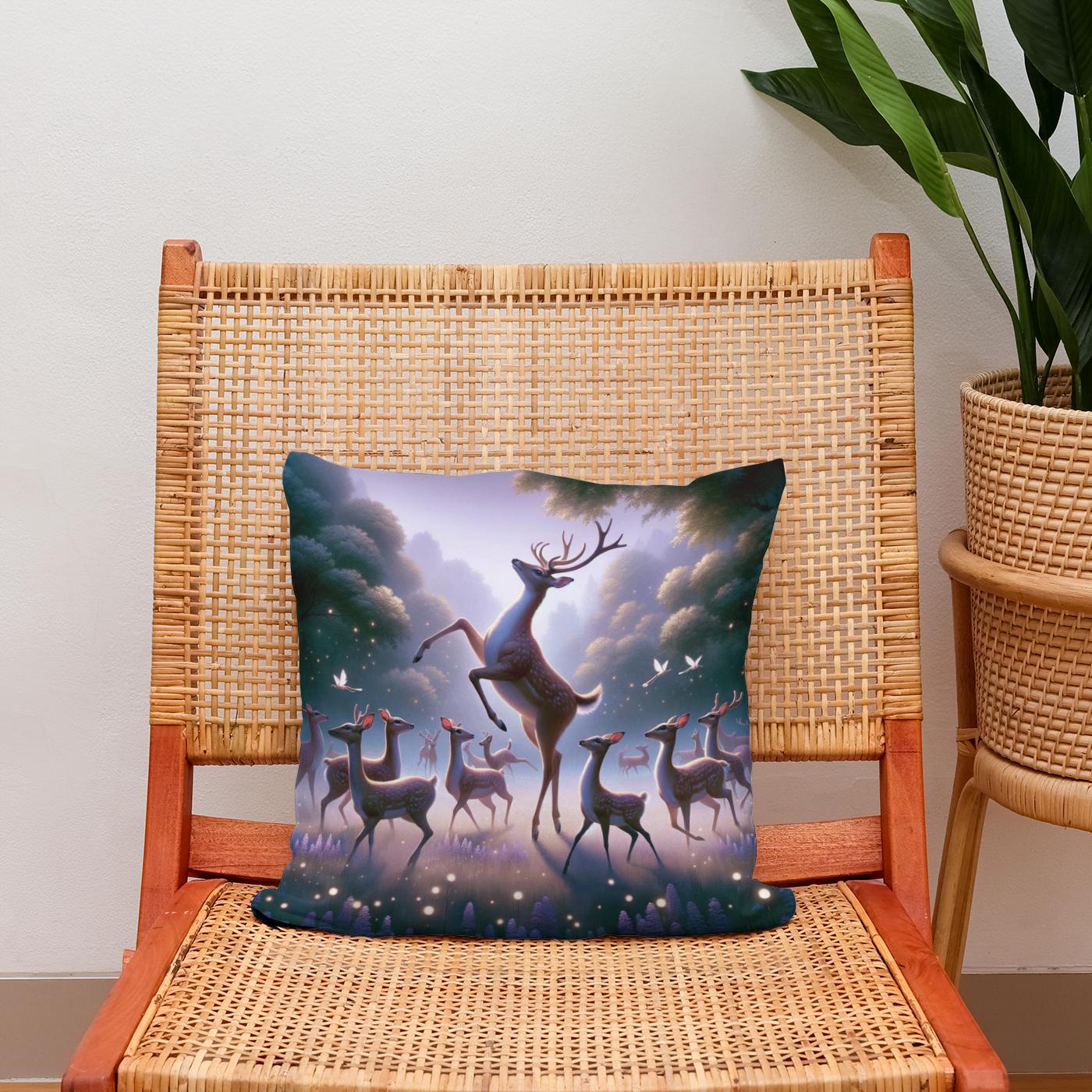 Ballet Deer Cotton Cushion
