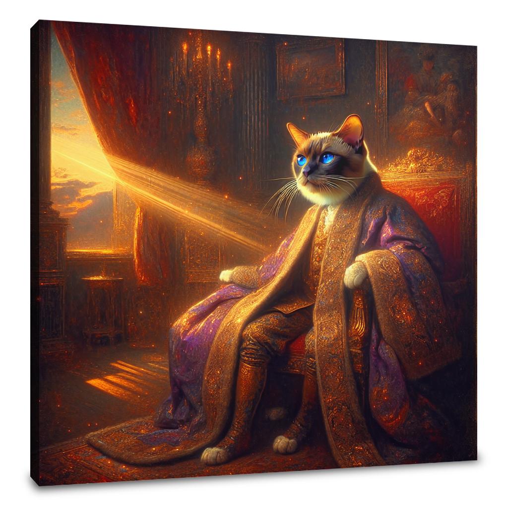 Regal Burmese Twilight Canvas