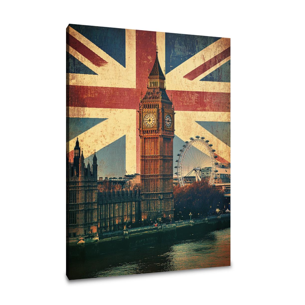 Union Jack Skyline Canvas