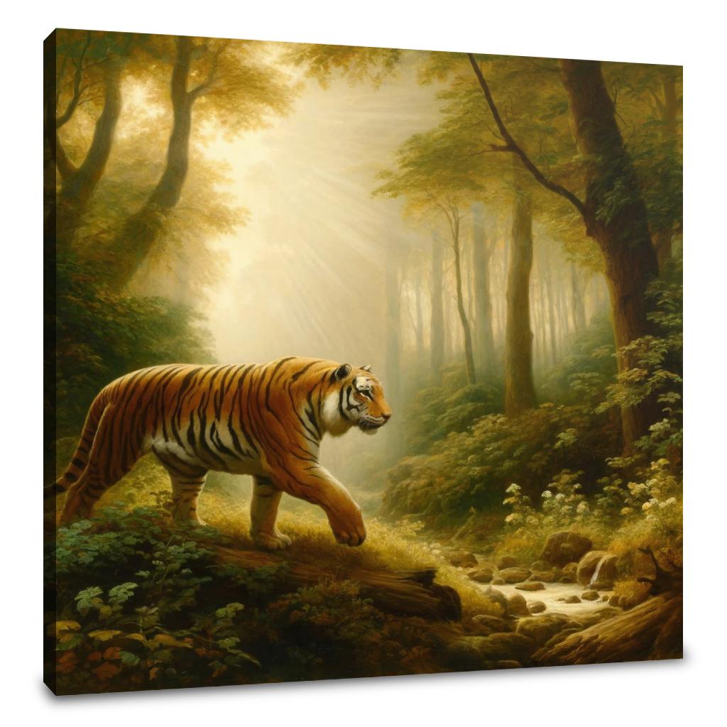 Classical Forest Tiger Canvas
