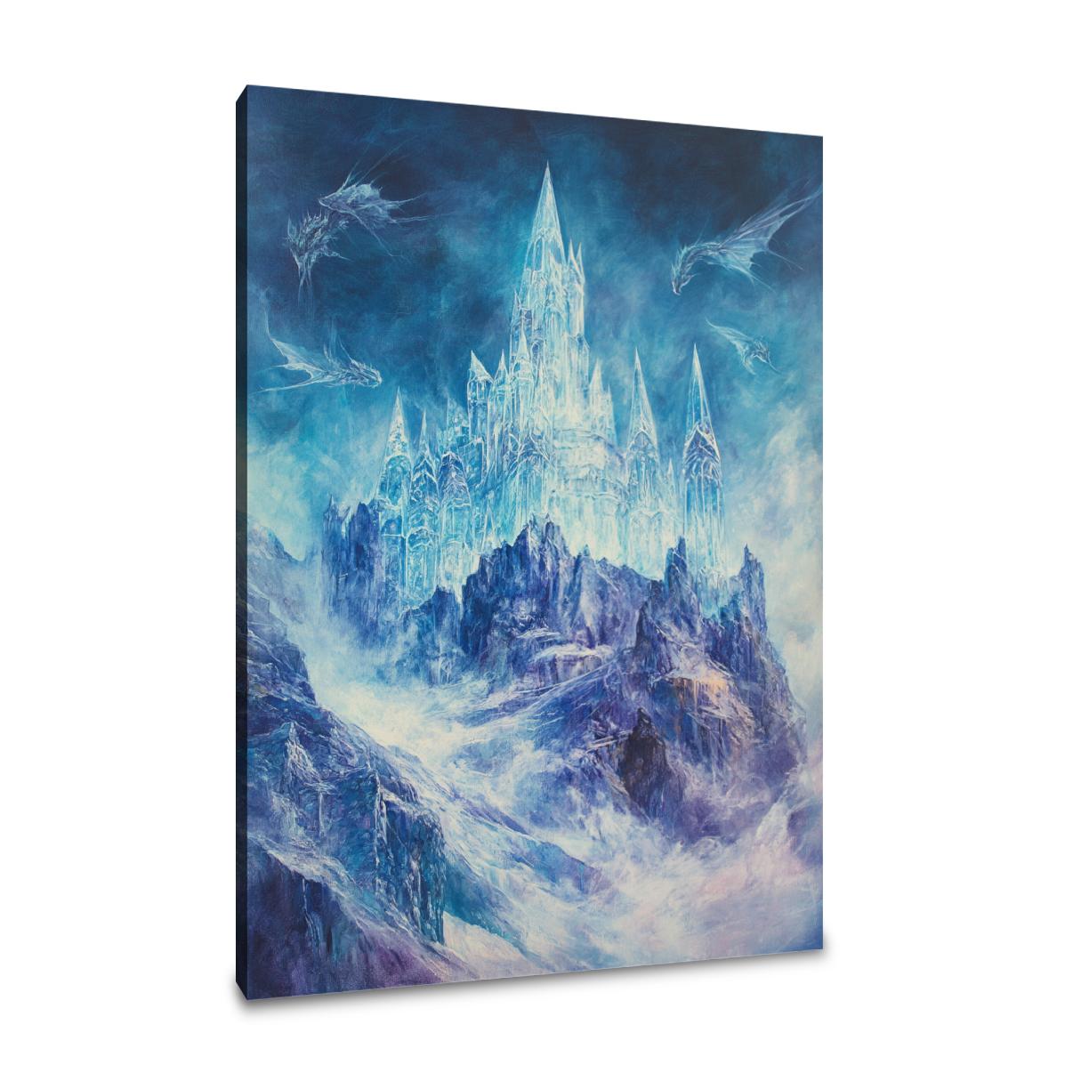 Enigmatic Crystal Castle Canvas