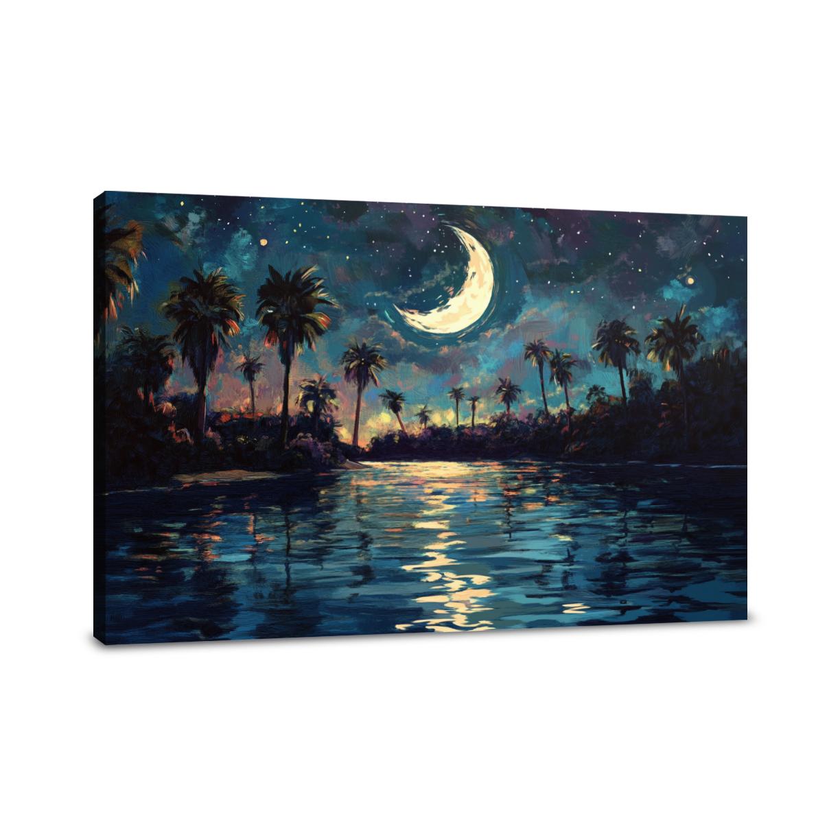Moonlit Oasis Canvas